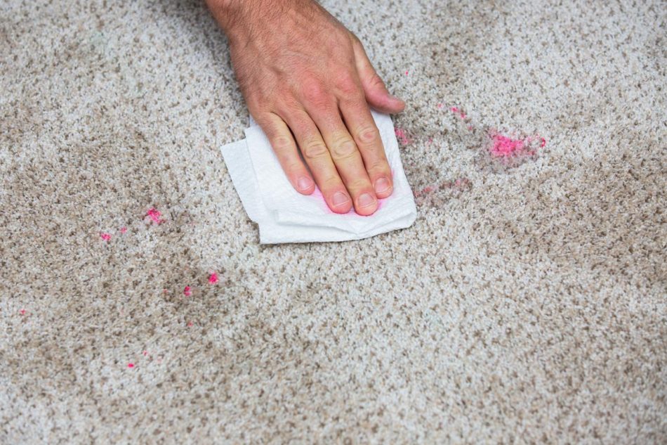 how to get out nail polish out of carpet